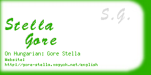 stella gore business card